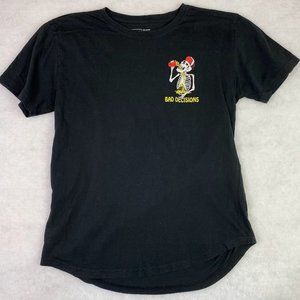 Men's Classic Short Sleeve Black T-Shirt DK Bad Decisions Men's Shirt Sz. LARGE